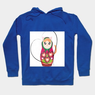 DOLL MATRIOSKA CAT HART Hoodie